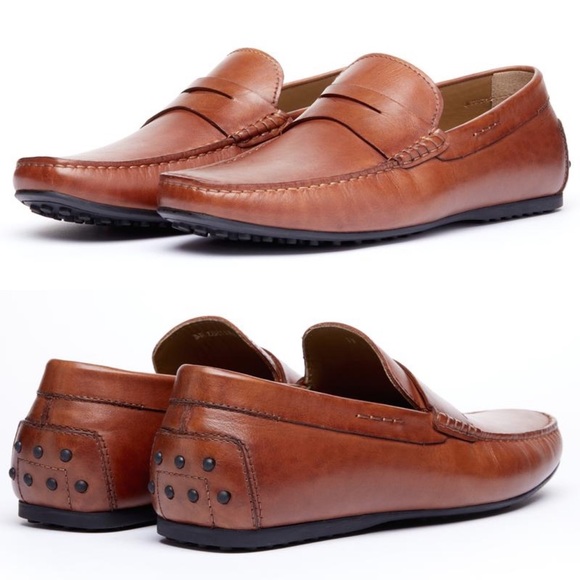 leather driving loafers
